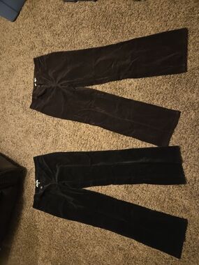 Womens size 12 Cabi brand pants black and dark blue 2 piece lot